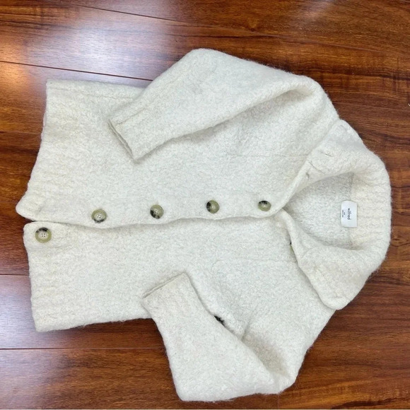 Artizia Wilfred Oversized Alpaca Cardigan Sweater Cream Size XXS - Picture 5 of 8